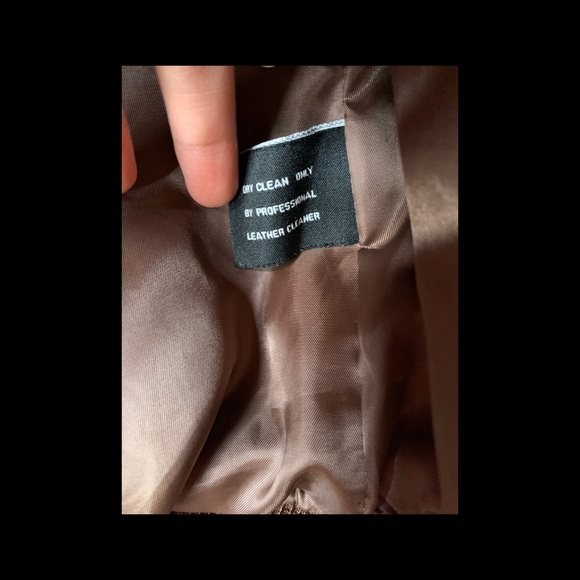 Miss Sixty Brown Genuine Leather Jacket - New ! - Picture 4 of 4